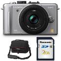 Panasonic GF1 Silver Digital Camera with 20mm Lens plus Free System Bag and 4GB Memory Card