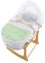 Pooh Bear Moses Basket (White & Green)