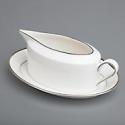 Fine china platinum band sauce boat