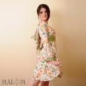 Floral Babydoll Goblin Hood dress with Long sleeve