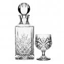 Salisbury brandy glasses & decanter 3 piece set