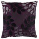 John Lewis Woodland Leaves Cushion, Purple