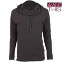 Grew Cowl Neck Drawstring Hoodie