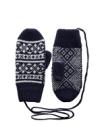 ASOS Wool Fairisle Mitten With Detachable String