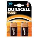 Duracell Plus 9V x 2 Batteries