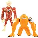 Ben 10 Alien Force Alien Creation Figures - Heat Blast and Wild Mutt