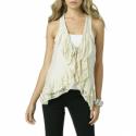 Lace Trim Ruffle Vest 