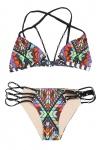 Mara Hoffman Stringy Bikini in Chief Grey