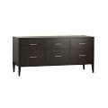 Narrow leg 6 drawer dresser 