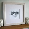 Forever In Love Personalised Art print