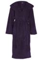 Plum long hooded robe