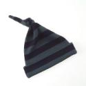 Vintage Blue & Navy Striped Baby Hat