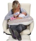 Baby Weavers Nursing Pillow Mocha & Cream Dotty