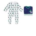 Elephant Sleepsuits (3 pack)