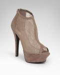 Bebe Olivia Lace Peep Toe Bootie