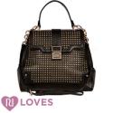 river island black studded bag