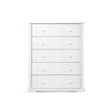 Boori 5 Drawer Chest Solid White