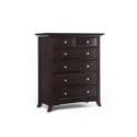 La Jobi Metro 6 Drawer Chest - Chocolate