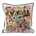 NYC Hand Embroidered Pillow NYC Hand Embroidered Pillow