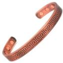 Copper Greek Letters Magnetic Bracelet