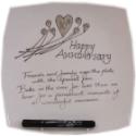 10th Anniversary Gift Square Plate