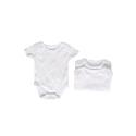 Nursery Time Bodysuits White 3-6 Months