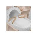 Clair De Lune Dimple White Palm Moses Basket