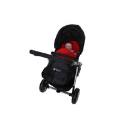 Baby Weavers Black/Red Fleece Style Universal Footmuff