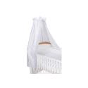 Clair De Lune Stardust White Free Standing Crown Drape & Rod Set