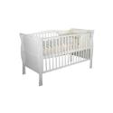 Kiddicare.com Sleigh Cotbed - White Including Pack 55