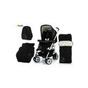 Baby Weavers Cloud 2 in 1 Pram -  Circle Black