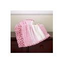 Kids Line Luxury Sherpa Blanket Pink Print