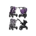 OBaby ZeZu Travel System - Dotty Purple - Including Pack 8