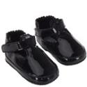 Nursery Time Girls Black Patent Shoes (T-Bar)