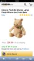 Classic Pooh By Disney Large Plush Winnie the Pooh