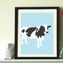 Cow Nursery Art Print by INDIRA ALBERT