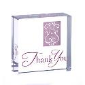 Clear Intentions Crystal Collectible  - Thank You