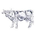 Swarovski Crystal - Cow