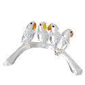 Swarovski Crystal - Baby Lovebirds