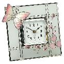 The Juliana Collection Crystal Butterfly Clock