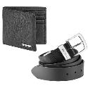 Ben Sherman Men's Belt and Wallet Gift Set