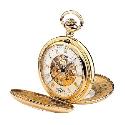 Rotary Gold Plated Skeleton Pocket Watch