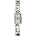 Guess Ladies' Stone-Set Silver-Coloured Watch