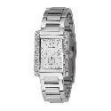 Fossil Ladies' Silver Dial Stone Set Bracelet Watch