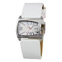 Bench Ladies' White Dial White Leather Strap Watch