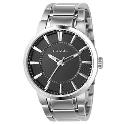 Fossil Men's Stainless Steel Black Dial Bracelet Watch