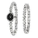 Sekonda Ladies' Swarovski Watch and Bracelet Gift Set