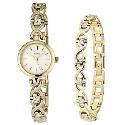 Limit Vintage Gold-Plated Stone Set Watch Bracelet Gift Set