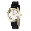 Rotary Men's Black Leather Strap Watch