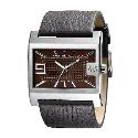 Armani Exchange Men's Brown Rectangular Dial Strap Watch